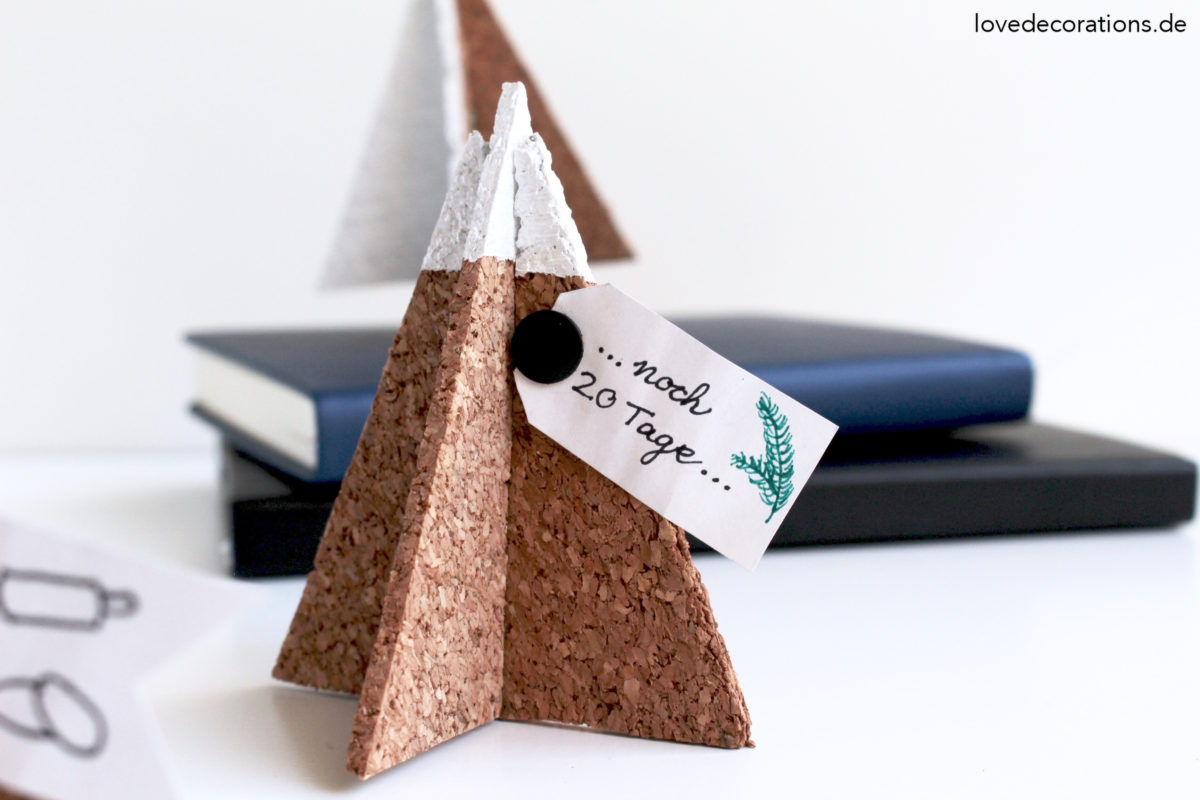 DIY 3D Tannenbaum Pinnwand | DIY 3D Christmas Tree Pinboard