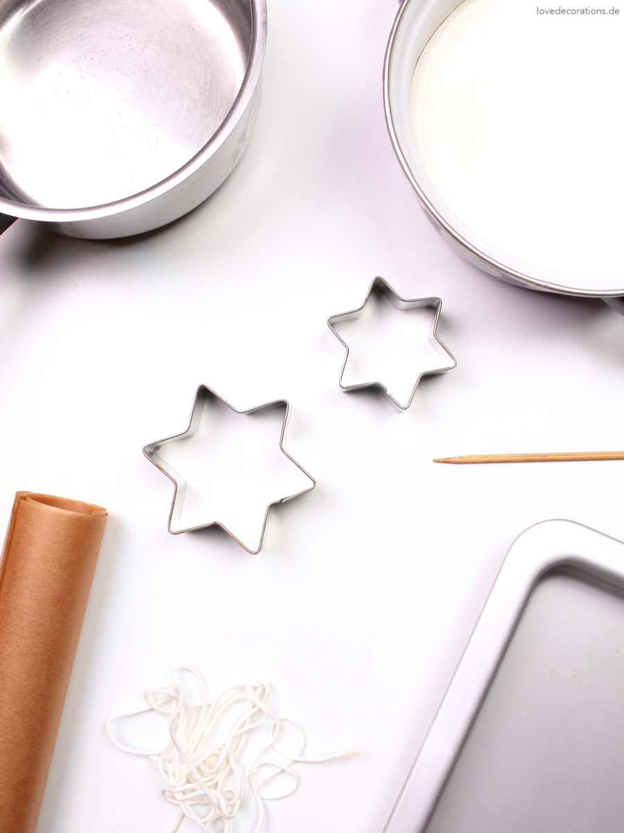 DIY cut out Star Candles | DIY Sterne-Kerzen ausstechen