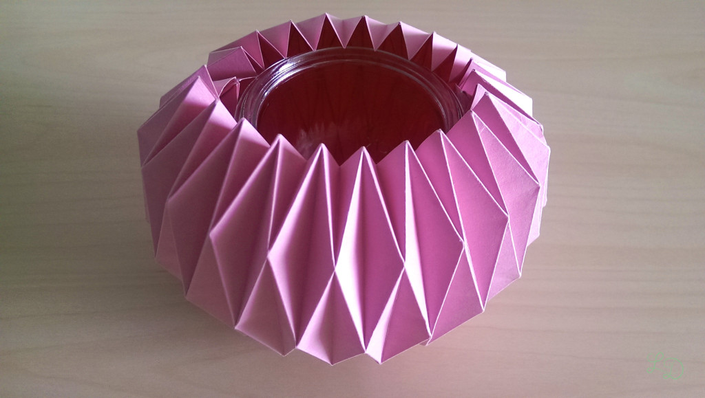 Origami: Gläser verschönern