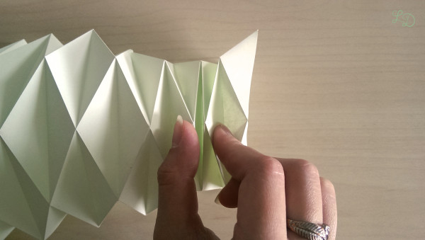 Origami Gläser verschönern 10