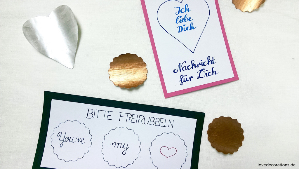 KATIMI Love-Rubbelkarten-Set – 27 Karten + Rubbelaufkleber Für Personalisierte Valentinstagsgeschenke