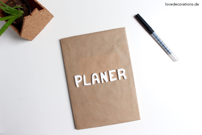 DIY Fimo Buchstaben für Planer
