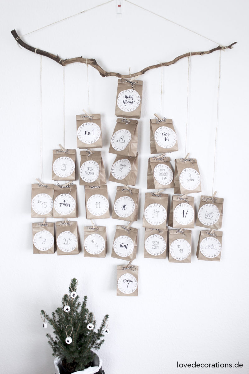 DIY Adventskalender in Tannenbaumform | DIY Advent Calendar with Christmas Tree Shape