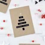 DIY Tannenbaum Weihnachtskarte mit Dymo