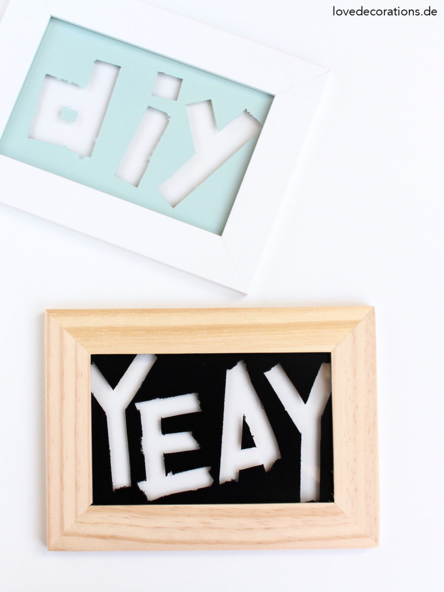 DIY Typo Bild | DIY Typo Hanging