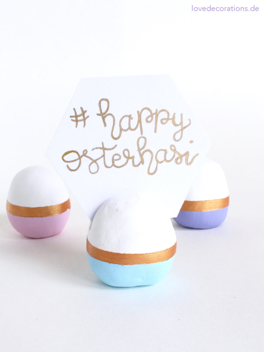 DIY Fimo Ei-Kartenhalter | DIY Egg Place Card Holders made of polymer clay