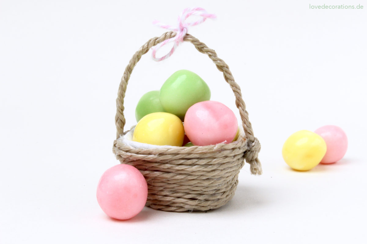 DIY Mini-Körbchen aus Eierkarton für Ostern | DIY Mini Easter Basket