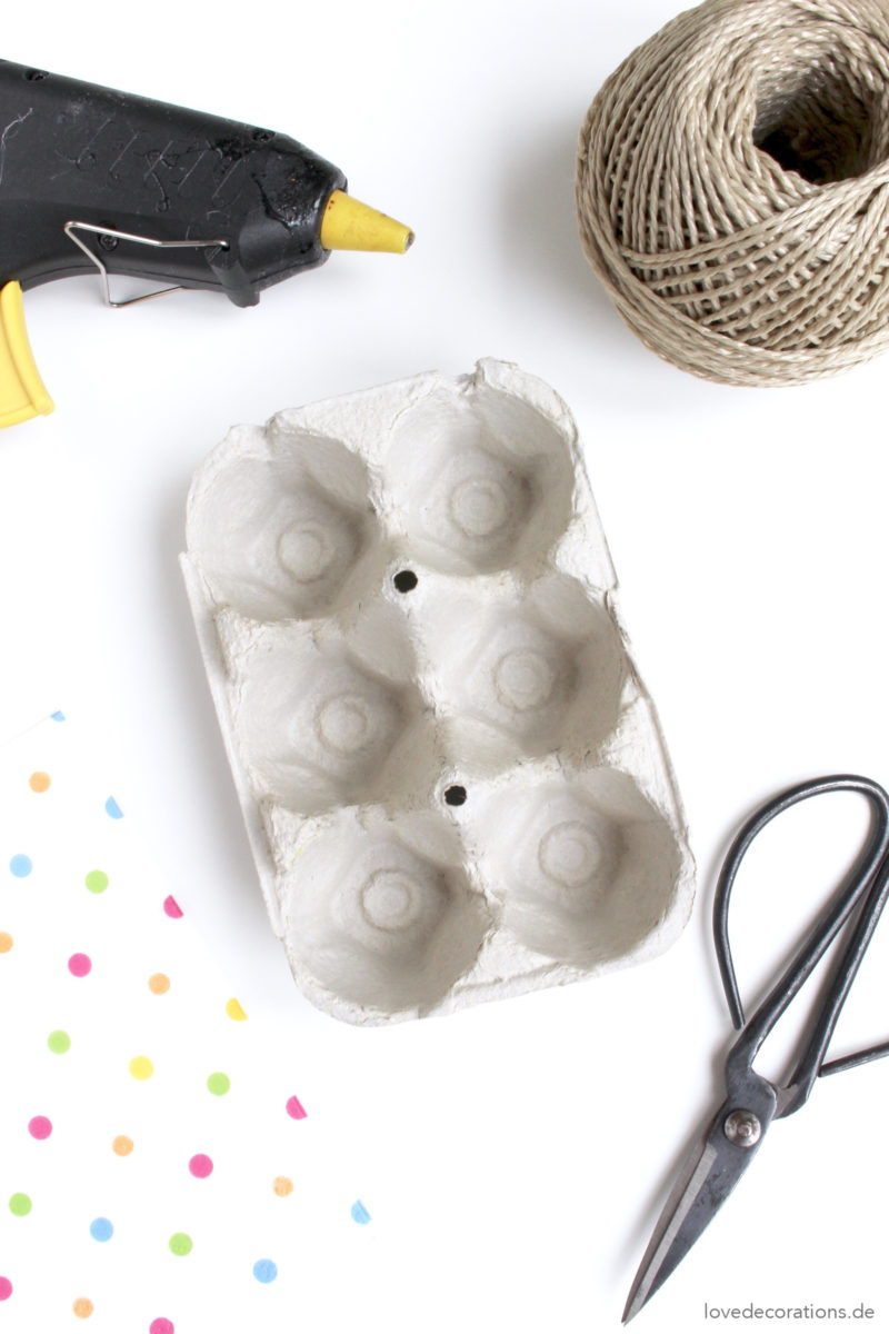 DIY Mini-Körbchen aus Eierkarton für Ostern | DIY Mini Easter Basket