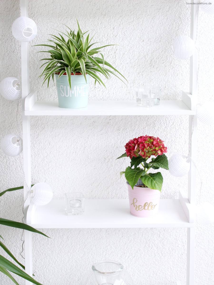 DIY Blumentöpfe mit Lettering | DIY handlettered Plantpots