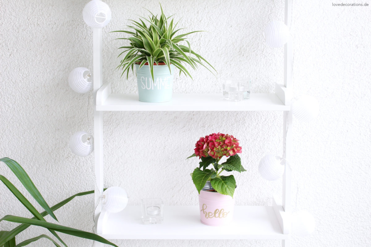 DIY Blumentöpfe mit Lettering | DIY handlettered Plantpots