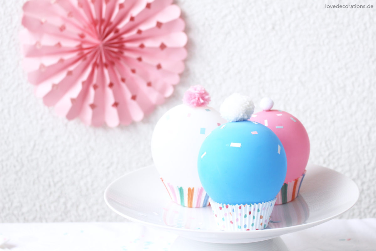 DIY Luftballon Cupcakes | DIY Balloon Cupcakes
