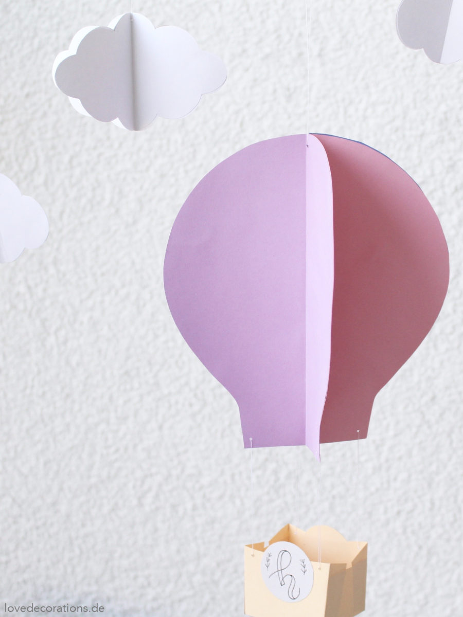 DIY 3D Heißluftballon | DIY 3D Hot Air Balloon