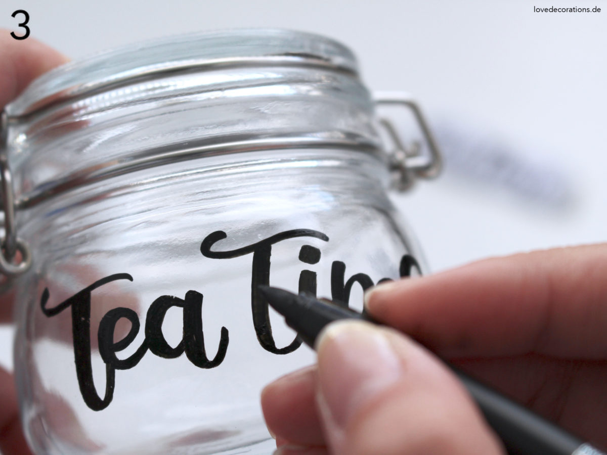 DIY Candle Jar with Lettering | DIY Kerzenglas mit Lettering