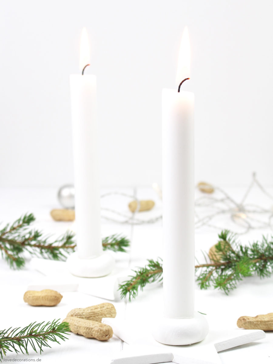 DIY fimo star candle holder for christmas | DIY weihnachtlicher Fimo Kerzenständer
