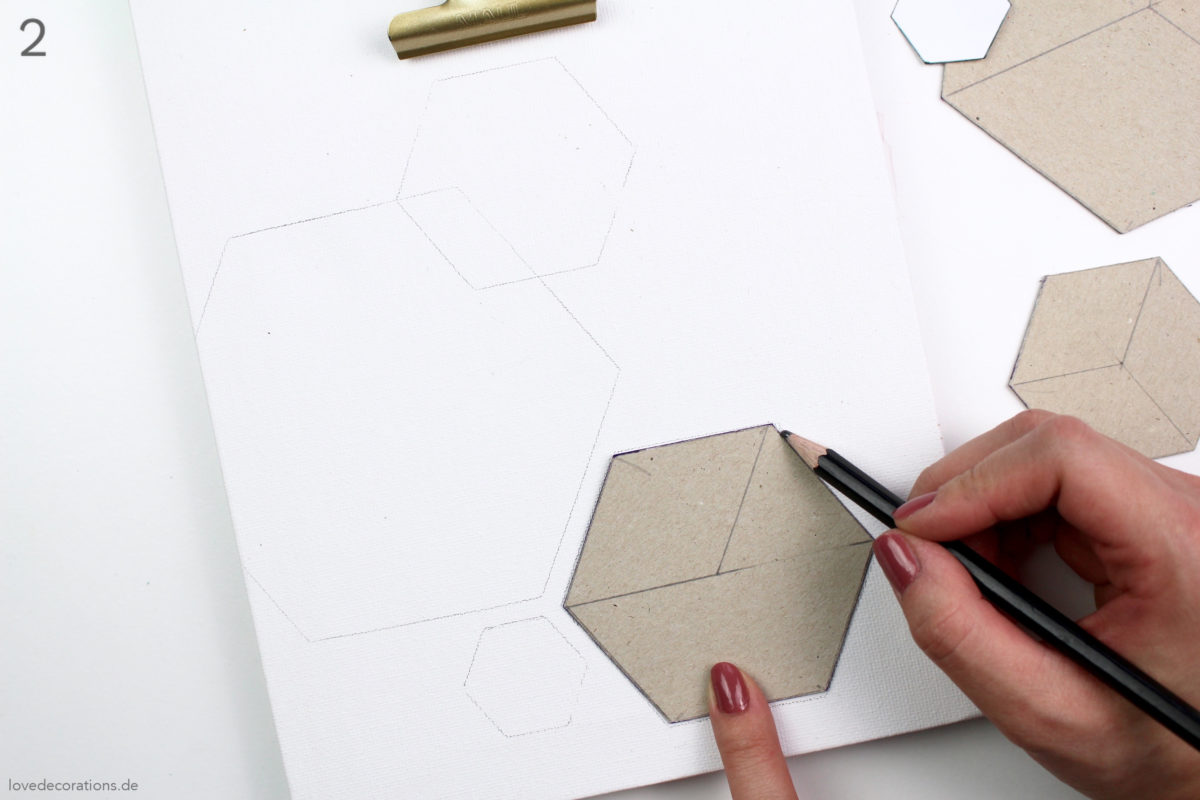 DIY Canvas Clipboard | DIY Deko-Klemmbretter aus Leinwänden mit geometrischen Mustern