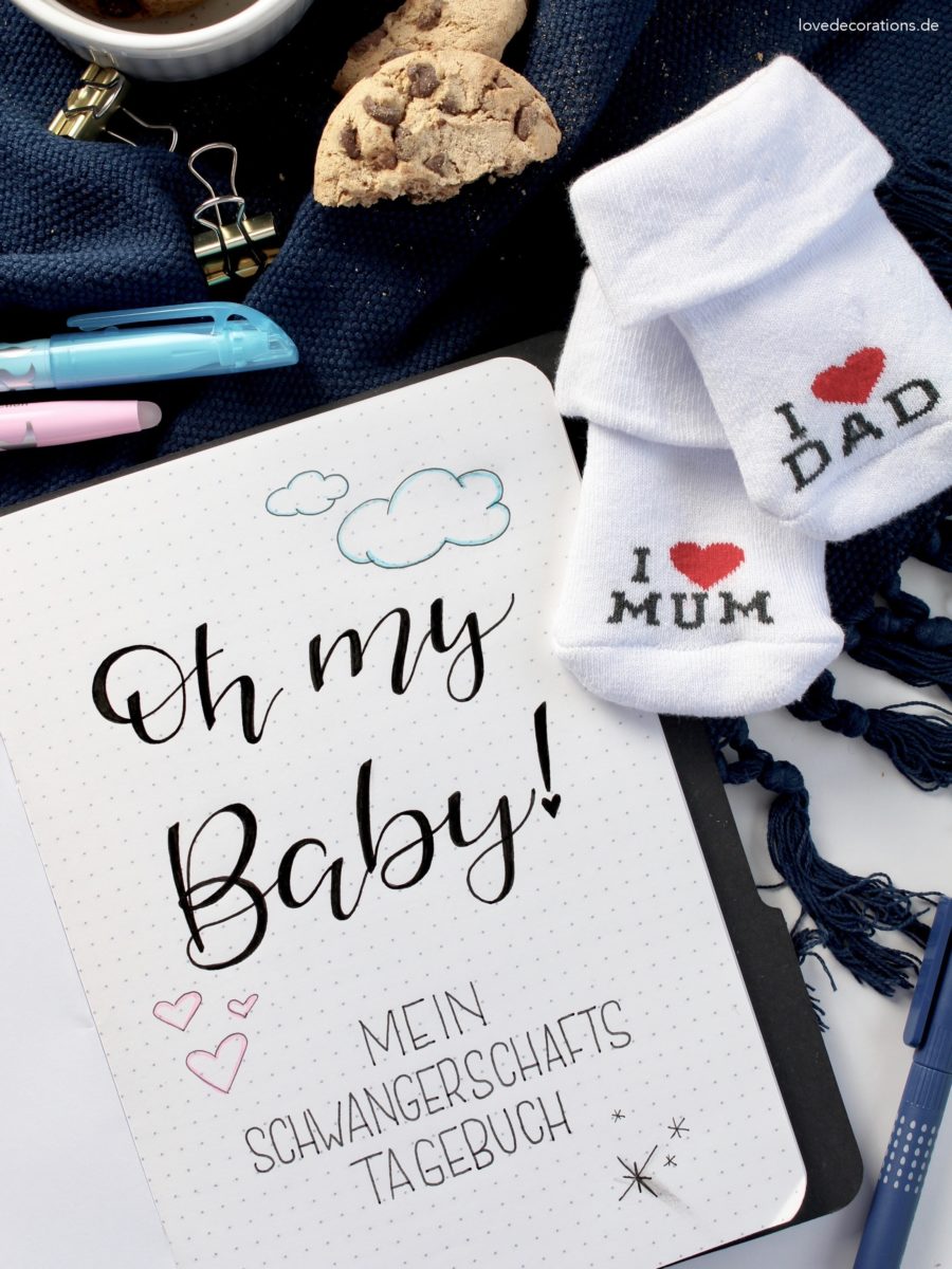 DIY Schwangerschafts-Tagebuch (Bullet Journal): Oh my Baby! | PILOT Pen  FriXion* - Love Decorations