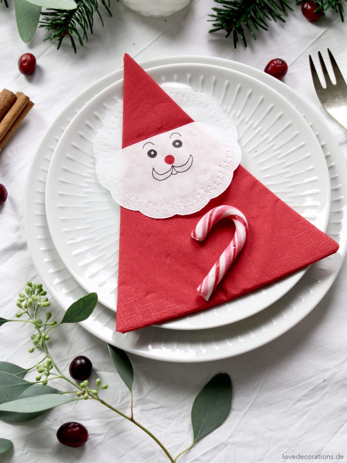 DIY Weihnachtsmann Servietten | Create yourself a merry little