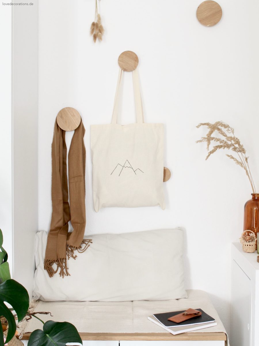 DIY Jutebeutel bemalen und belettern – Wanderlust