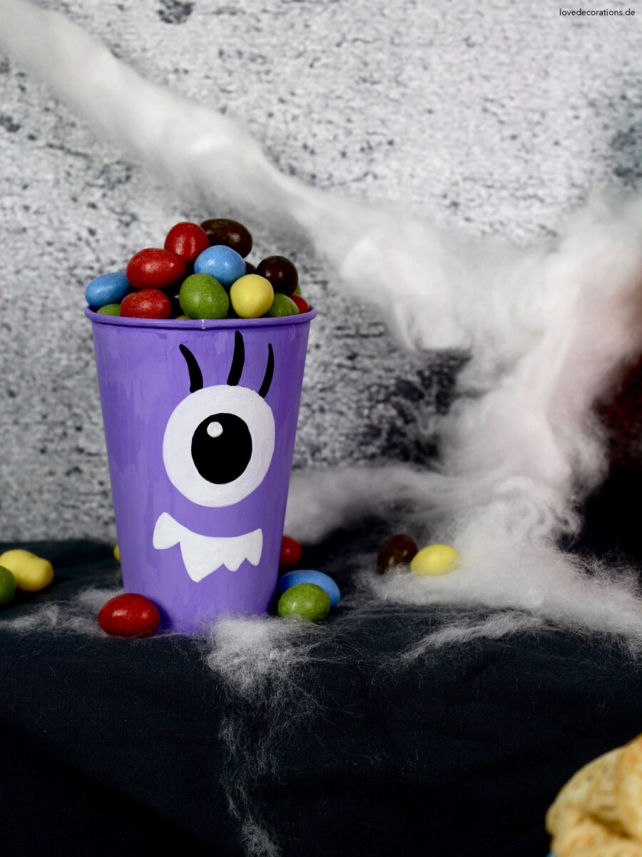 DIY Halloween Candy Becher PINTOR Monster Gespenst Frankenstein Kürbis