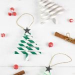 DIY Tannenbaum Weihnachtsanhänger aus Papier-Strohhalmen | Blogger-Adventssonntags-Kalender