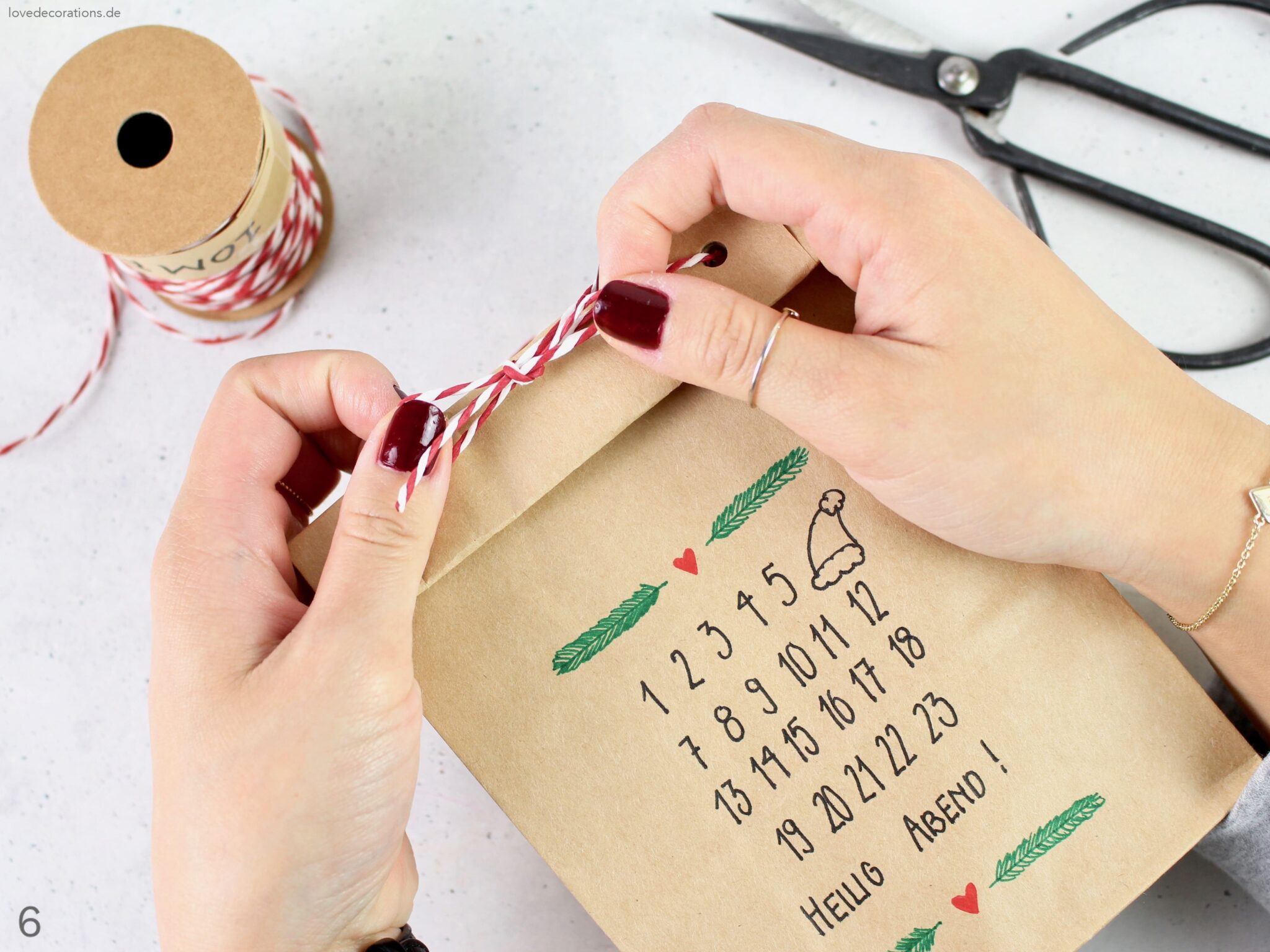 DIY Adventskalender Tüte To Go Perfekte kleine Aufmerksamkeit zur