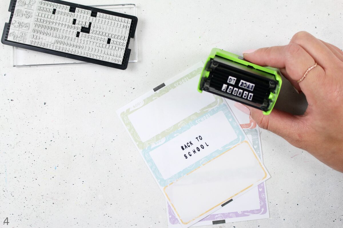 DIY Geschenktüte: Stifte-Tüte | Deine Dinge Stempel – School Edition | 3 Einschulungs DIYs #BackToSchool