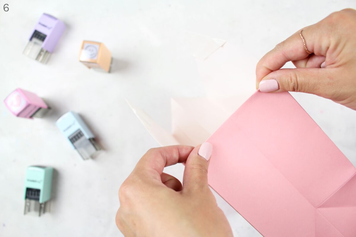 DIY Geschenktüte: Stifte-Tüte | Deine Dinge Stempel – School Edition | 3 Einschulungs DIYs #BackToSchool