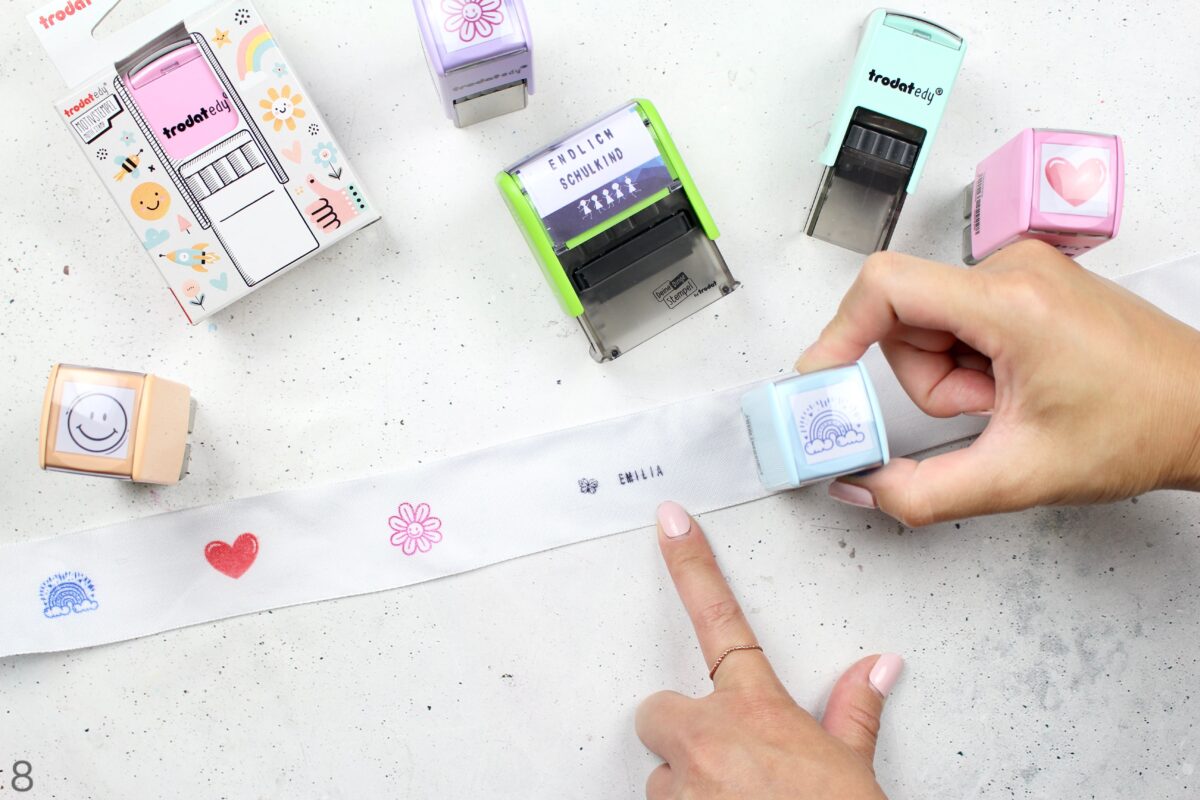 DIY matchy match Schultüte | Deine Dinge Stempel – School Edition | 3 Einschulungs DIYs #BackToSchool