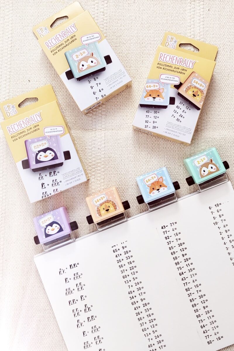 Deine Dinge Stempel – School Edition | Rechenrally | 3 Einschulungs DIYs #BackToSchool