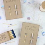 DIY Geburtstagskarte mit Kerze und Streichholz