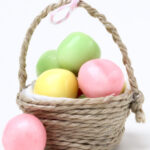 DIY Mini-Körbchen aus Eierkarton für Ostern | DIY Mini Easter Basket
